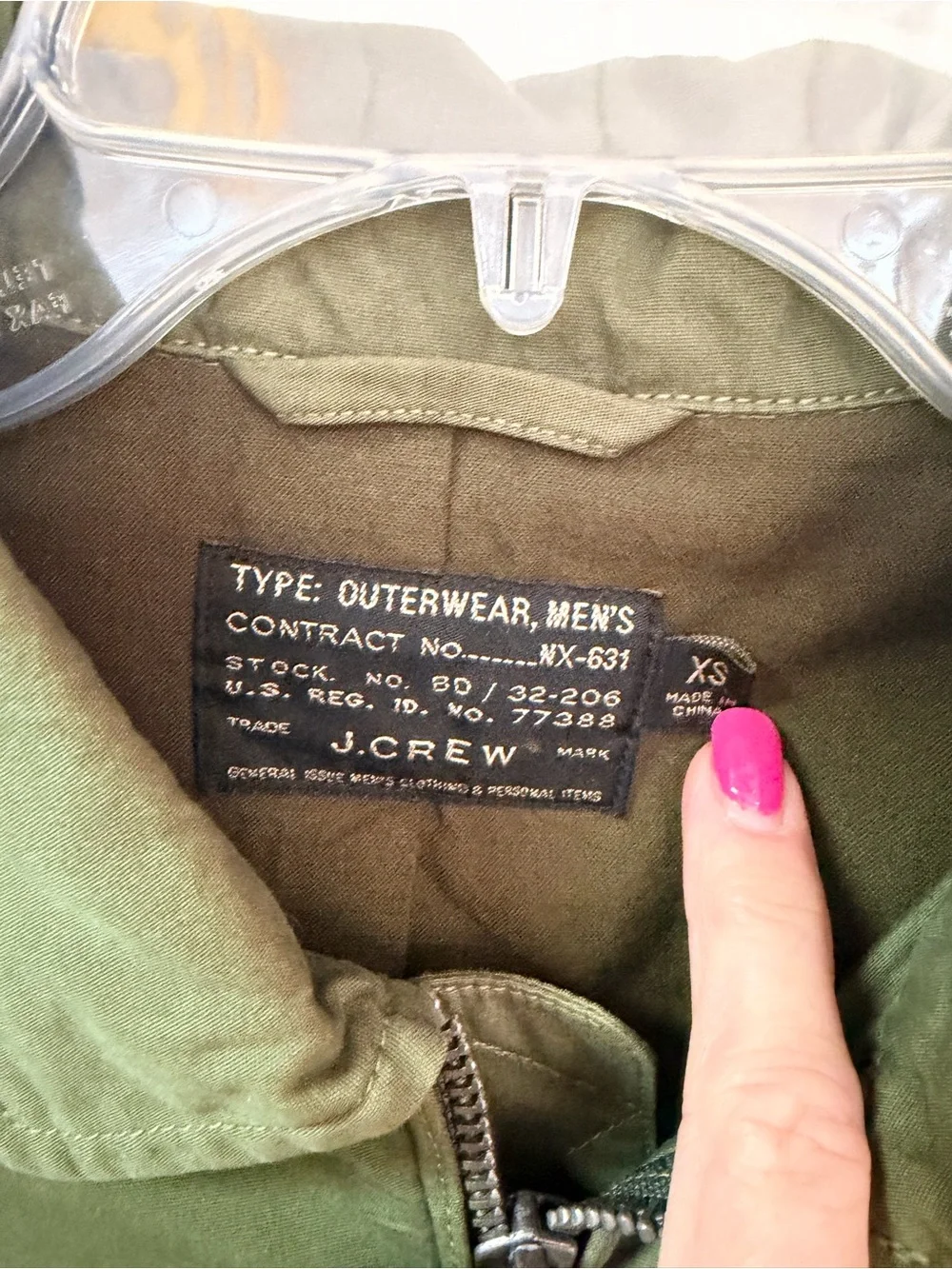 J Crew NX-631 M65 Military Mechanic Field jacket